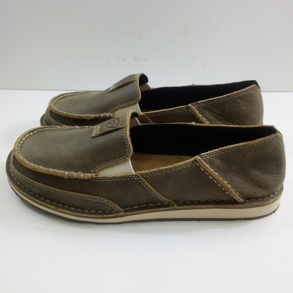 Ariat Cruiser Women 11 Brown Bomber Leather Loafers 10023008 - Picture 3 of 8